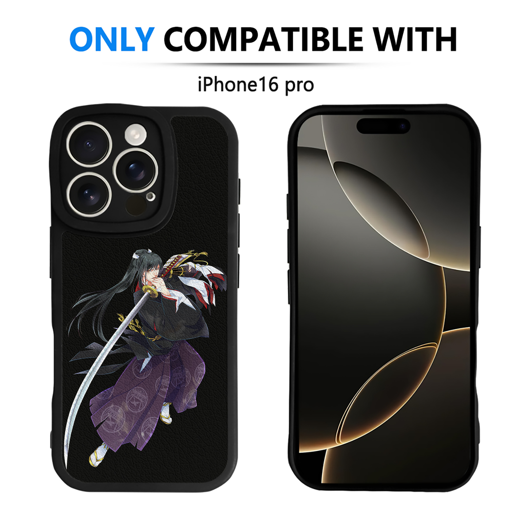 （画像用） 刀剣乱舞 Touken Ranbu 【iPhone 16シリーズ対応】シリコンスマホケース（レザー調） 材質：シリコン